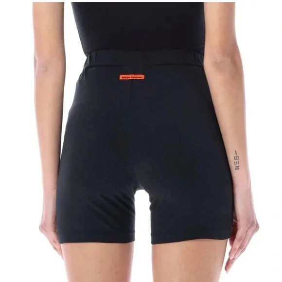 Heron Preston flame-print biker shorts Black